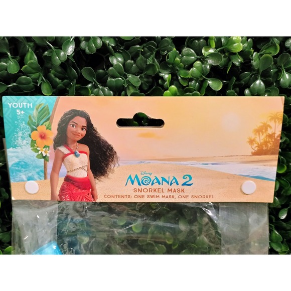 Disney Moana 2 Youth Swim Mask Goggles and‎ Snorkel Set Beach Pool Water Ages 5+ - Picture 2 of 7